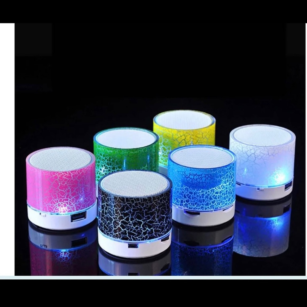 Bluetooth Led Lighted Mini Speaker-Black